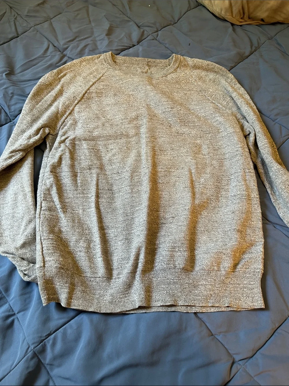 J. Crew Men's Heather Gray Crewneck Sweater